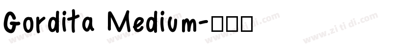Gordita Medium字体转换